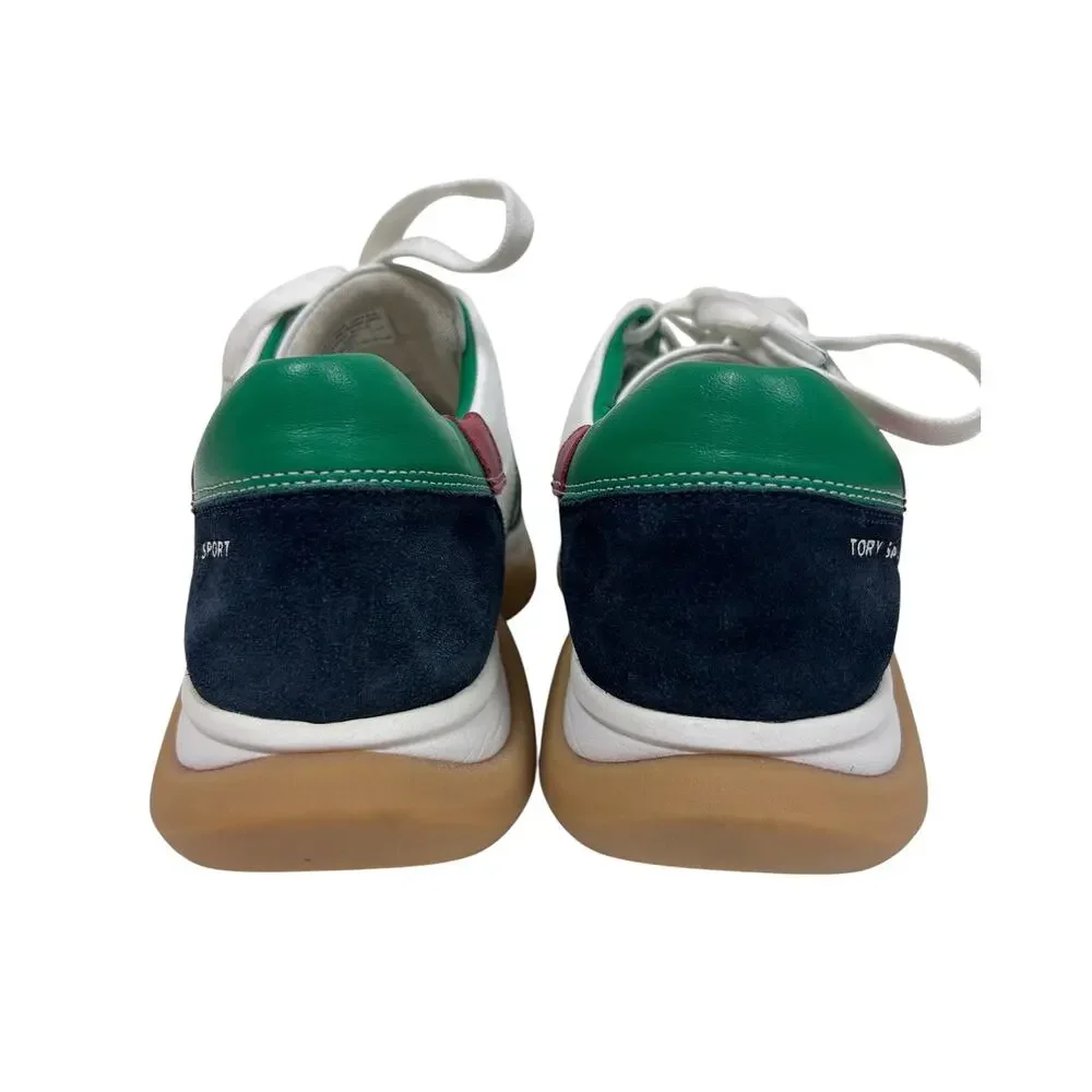 Tory Burch Tory Sport Multicolored Suede Patch Bubble Sneakers 11